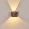 Tamarin outdoor wall light, Up & Down Light, wall light LED Wood like finish, black, 1-light source