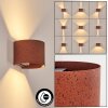 Tamarin outdoor wall light, Up & Down Light, wall light LED rust-coloured, black, 1-light source