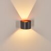 Tamarin outdoor wall light, Up & Down Light, wall light LED copper, black, 1-light source