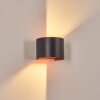 Tamarin outdoor wall light, Up & Down Light, wall light LED copper, black, 1-light source