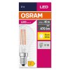 Osram lights E14 LED 4 Watt warm-white 470 Lumen