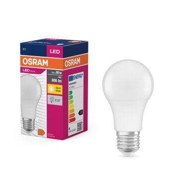 Osram lights E27 LED 8.5 Watt warm-white 806 Lumen