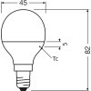 Osram lights E14 LED 4.9 Watt warm-white 470 Lumen