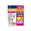 Osram lights GU10 LED 4.3 Watt warm-white 350 Lumen