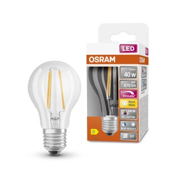 Osram lights E27 LED 3.4 Watt warm-white dimmable 470 Lumen