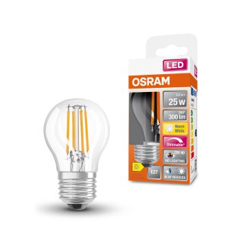 Osram lights E27 LED 2.2 Watt warm-white dimmable 300 Lumen