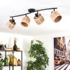 Granja ceiling light black, 4-light sources