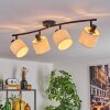 Granja ceiling light black, 4-light sources