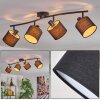 Granja ceiling light black, 4-light sources