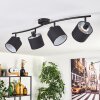 Granja ceiling light black, 4-light sources