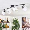 Granja ceiling light black, 4-light sources