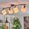 Granja ceiling light black, 4-light sources