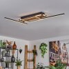 Sigersvik ceiling light LED Ecru, black, 1-light source