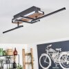 Sigersvik ceiling light LED Ecru, black, 1-light source