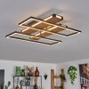 Sigersvik ceiling light LED Ecru, black, 1-light source