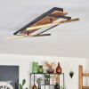 Cascada ceiling light LED brass, Ecru, black, 1-light source