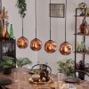 Ripoll pendant light coppery, 4-light sources