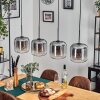 Lauden pendant light clear, Smoke-coloured, 4-light sources