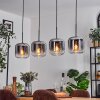 Lauden pendant light clear, Smoke-coloured, 4-light sources