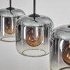 Lauden pendant light clear, Smoke-coloured, 4-light sources