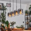 Lauden pendant light clear, Smoke-coloured, 4-light sources