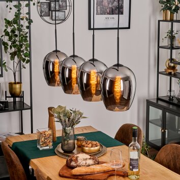 Vevino pendant light chrome, 4-light sources