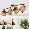 Cando ceiling light black, 4-light sources