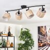 Bongal ceiling light black, 4-light sources