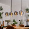 Vevino pendant light chrome, clear, 4-light sources