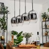 Vevino pendant light chrome, clear, 4-light sources