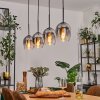 Vevino pendant light clear, Smoke-coloured, 4-light sources