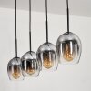 Vevino pendant light clear, Smoke-coloured, 4-light sources