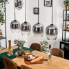 Vevino pendant light clear, Smoke-coloured, 4-light sources