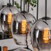 Vevino pendant light clear, Smoke-coloured, 4-light sources