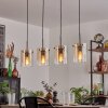 Parane pendant light Amber, clear, 4-light sources