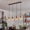 Parane pendant light Amber, clear, 4-light sources