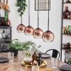 Koyoto pendant light clear, coppery, 4-light sources