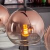 Koyoto pendant light clear, coppery, 4-light sources