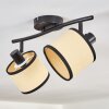 Chellas ceiling light black, 2-light sources