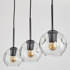 Ripoll pendant light black, 3-light sources