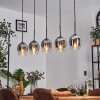 Vevino pendant light black, 5-light sources