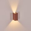 Hoods outdoor wall light, Up & Down Light, wall light LED rust-coloured, 1-light source