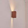 Hoods outdoor wall light, Up & Down Light, wall light LED rust-coloured, 1-light source