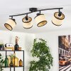 Chellas ceiling light black, 4-light sources