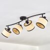 Chellas ceiling light black, 4-light sources