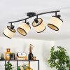 Chellas ceiling light black, 4-light sources