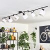 Alsen ceiling light black, 6-light sources