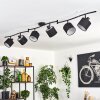 Alsen ceiling light black, 6-light sources