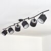 Alsen ceiling light black, 6-light sources