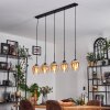 Vevino pendant light Amber, clear, 5-light sources